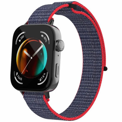 For Huawei Watch Fit 3 Watch Strap Magic Tape Nylon Wrist Band
