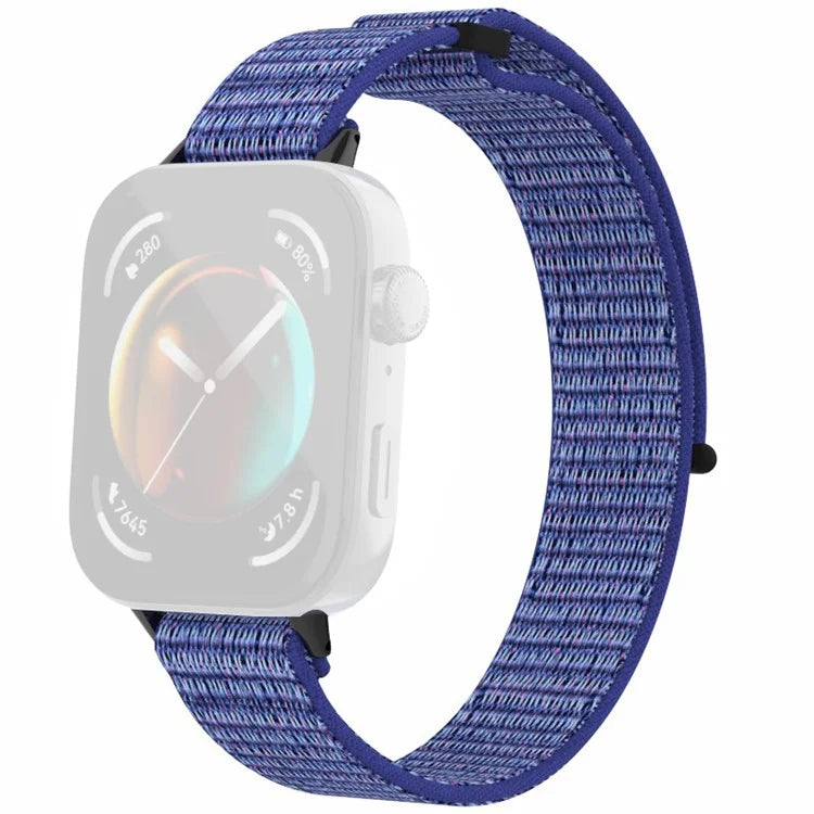 For Huawei Watch Fit 3 Watch Strap Magic Tape Nylon Wrist Band