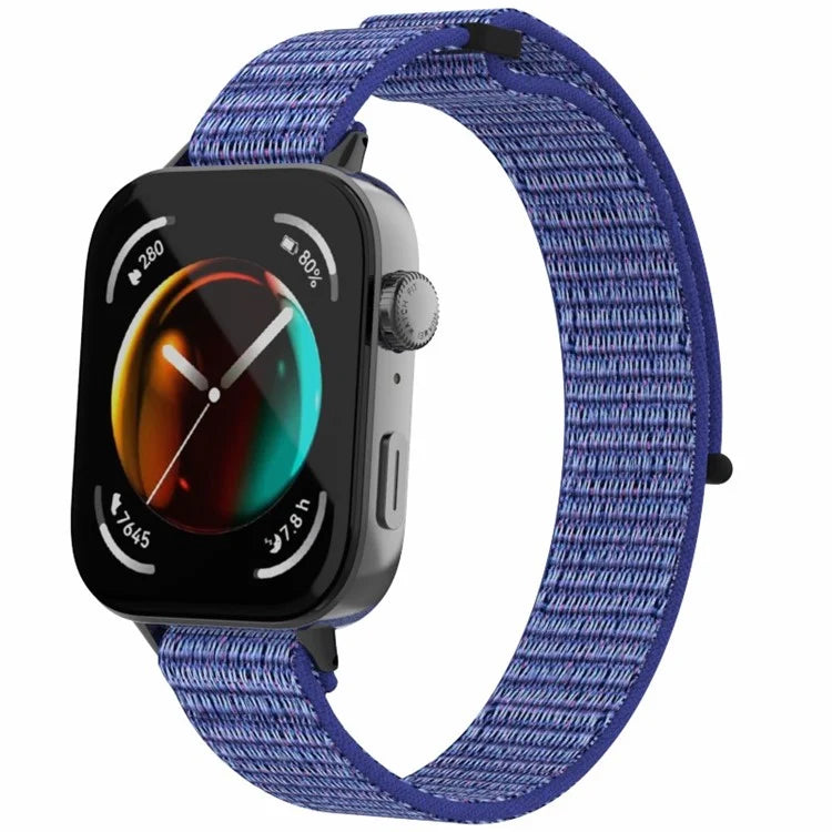For Huawei Watch Fit 3 Watch Strap Magic Tape Nylon Wrist Band