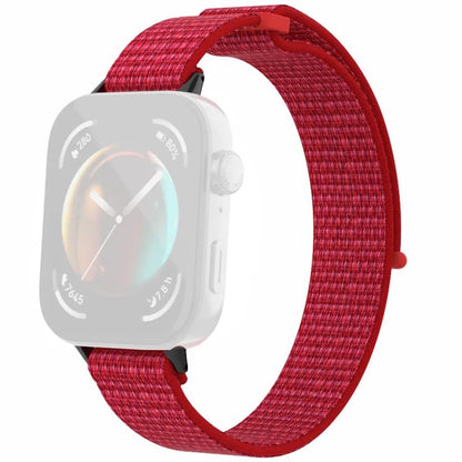 For Huawei Watch Fit 3 Watch Strap Magic Tape Nylon Wrist Band