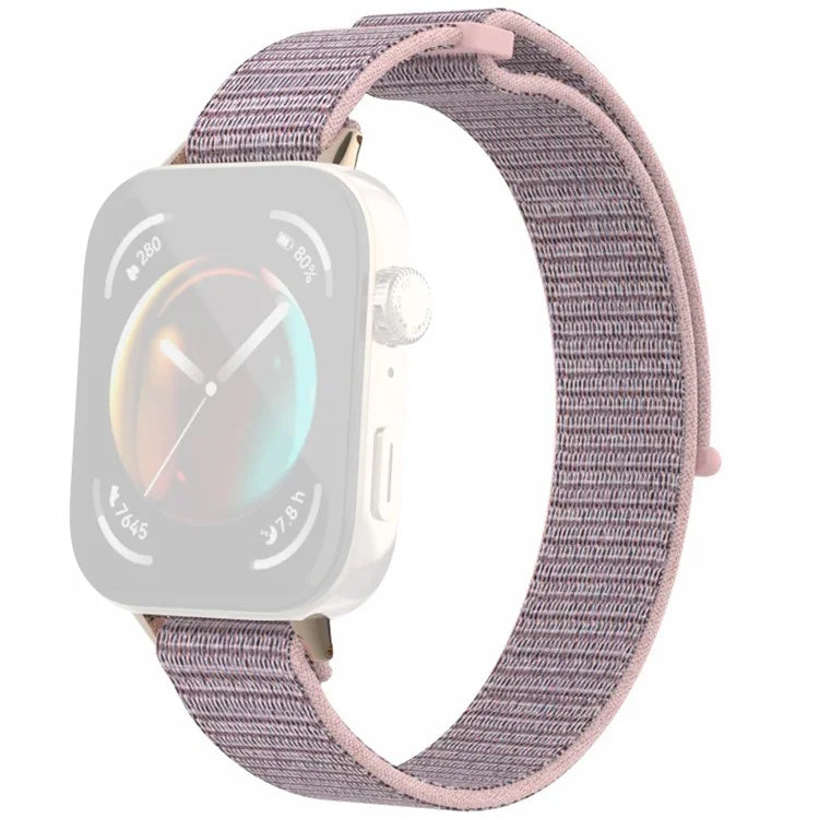 For Huawei Watch Fit 3 Watch Strap Magic Tape Nylon Wrist Band
