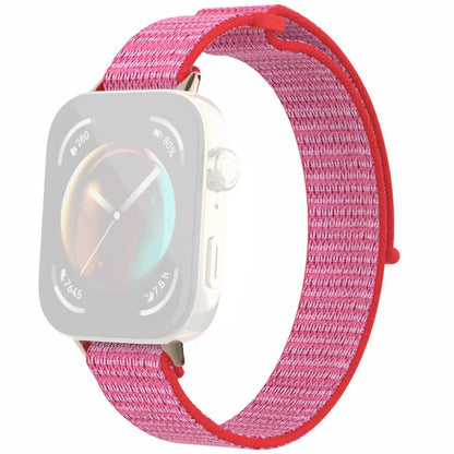 For Huawei Watch Fit 3 Watch Strap Magic Tape Nylon Wrist Band