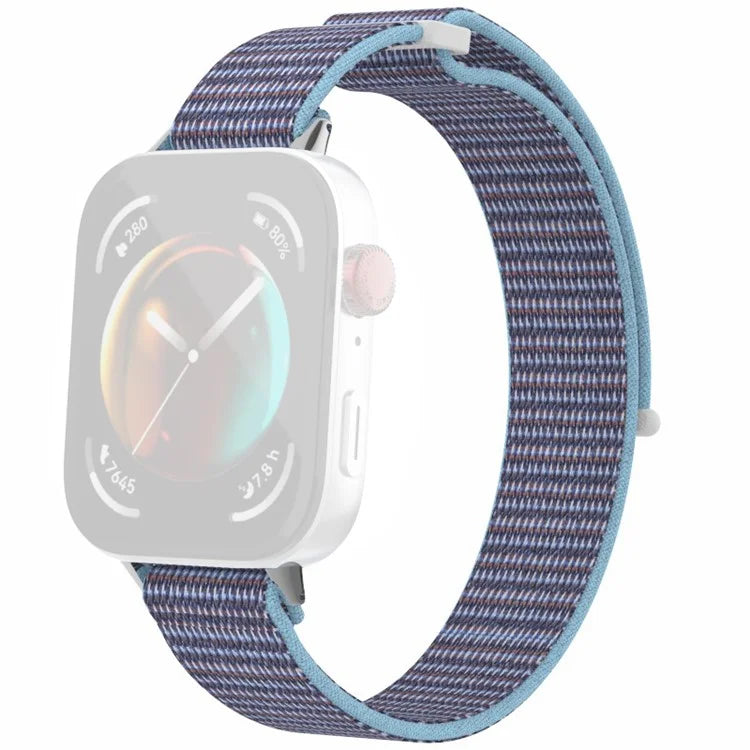 For Huawei Watch Fit 3 Watch Strap Magic Tape Nylon Wrist Band