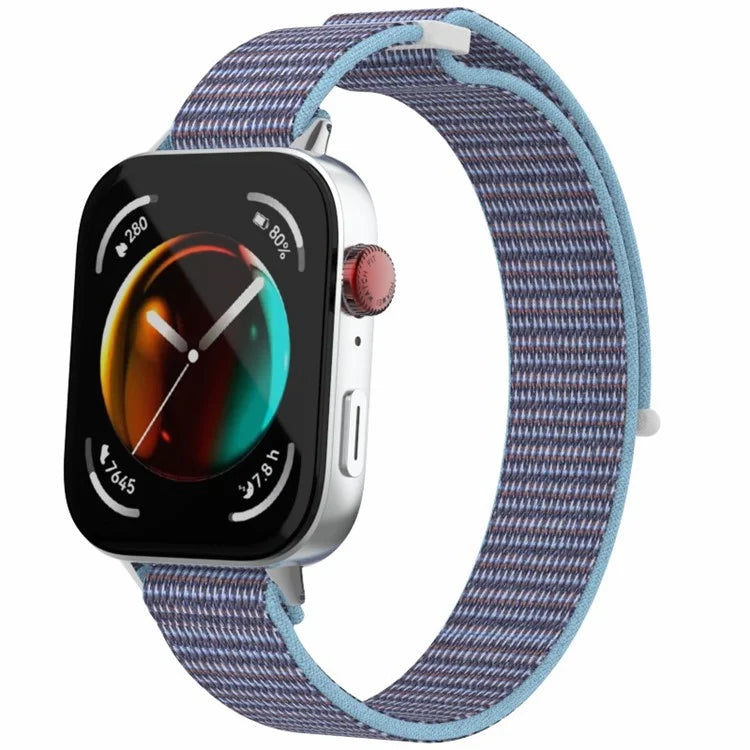 For Huawei Watch Fit 3 Watch Strap Magic Tape Nylon Wrist Band