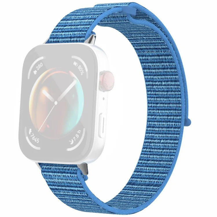 For Huawei Watch Fit 3 Watch Strap Magic Tape Nylon Wrist Band