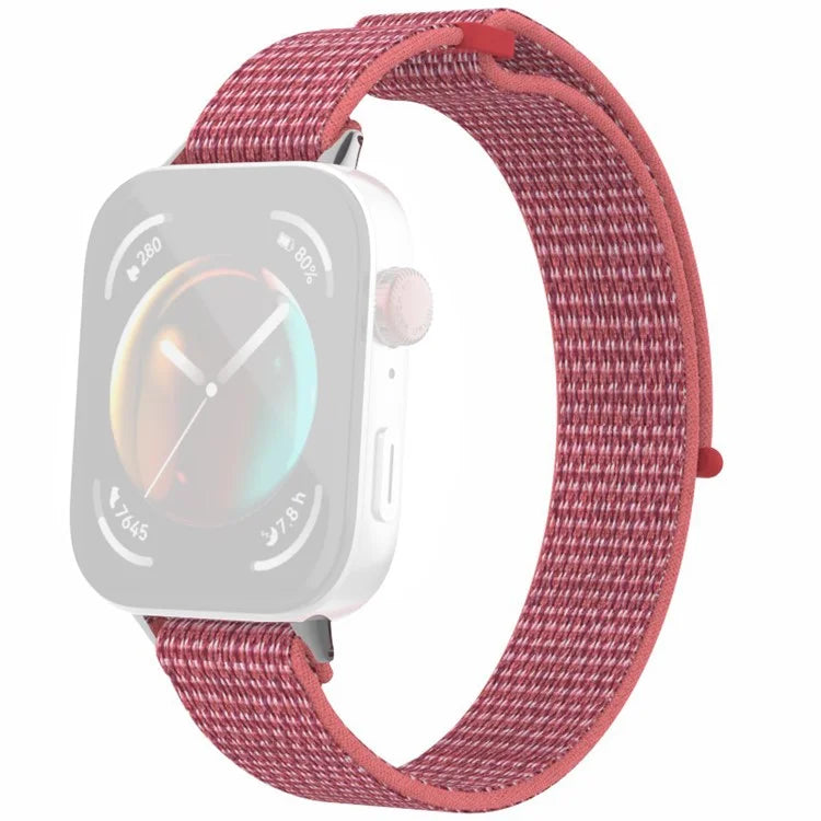 For Huawei Watch Fit 3 Watch Strap Magic Tape Nylon Wrist Band