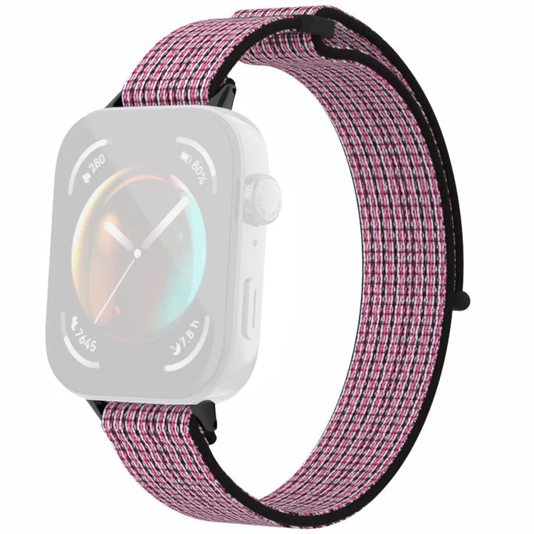 For Huawei Watch Fit 3 Watch Strap Magic Tape Nylon Wrist Band
