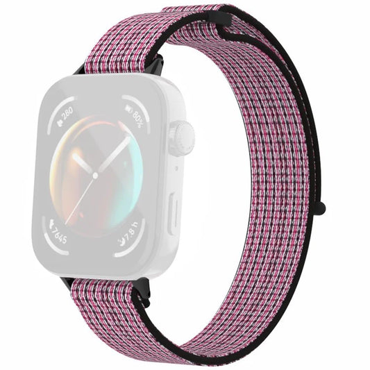 For Huawei Watch Fit 3 Watch Strap Magic Tape Nylon Wrist Band