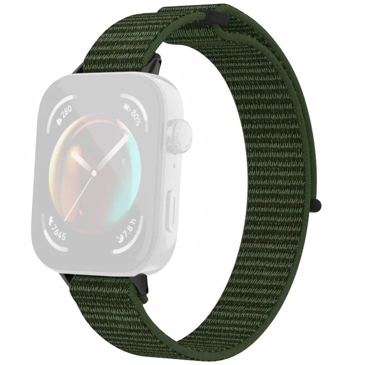 For Huawei Watch Fit 3 Watch Strap Magic Tape Nylon Wrist Band