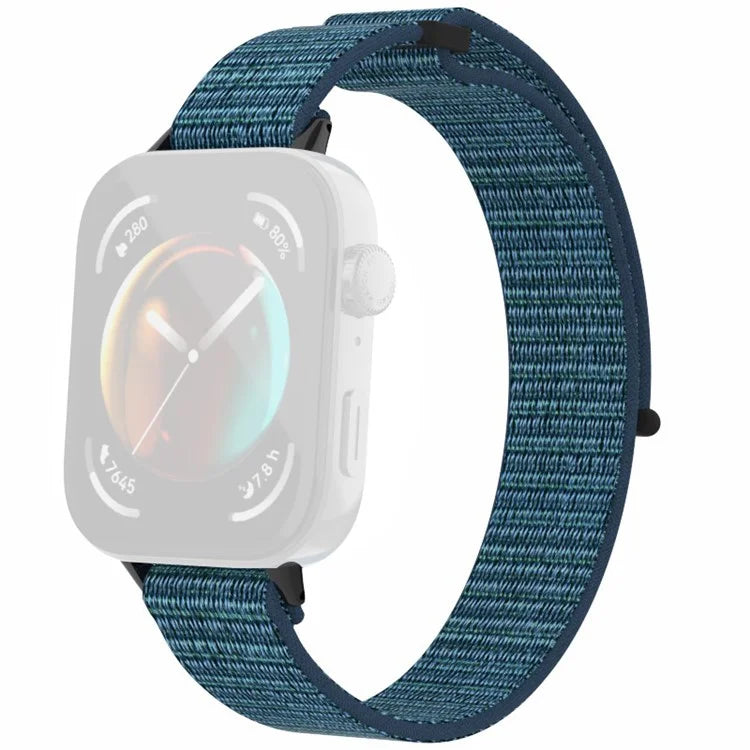 For Huawei Watch Fit 3 Watch Strap Magic Tape Nylon Wrist Band