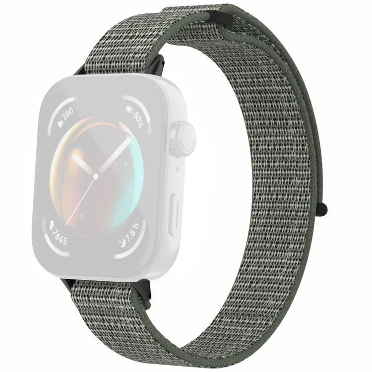 For Huawei Watch Fit 3 Watch Strap Magic Tape Nylon Wrist Band