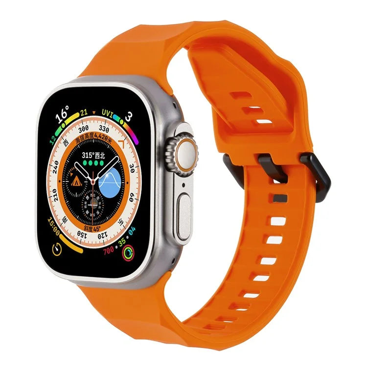 For Apple Watch Ultra 2 Ultra 49mm / 9 8 7 45mm / 6 5 4 SE (2022) SE (2023) SE 44mm / 3 2 1 42mm Silicone Watch Strap