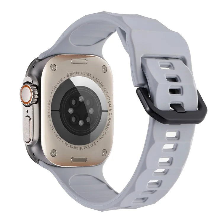For Apple Watch Ultra 2 Ultra 49mm / 9 8 7 45mm / 6 5 4 SE (2022) SE (2023) SE 44mm / 3 2 1 42mm Silicone Watch Strap
