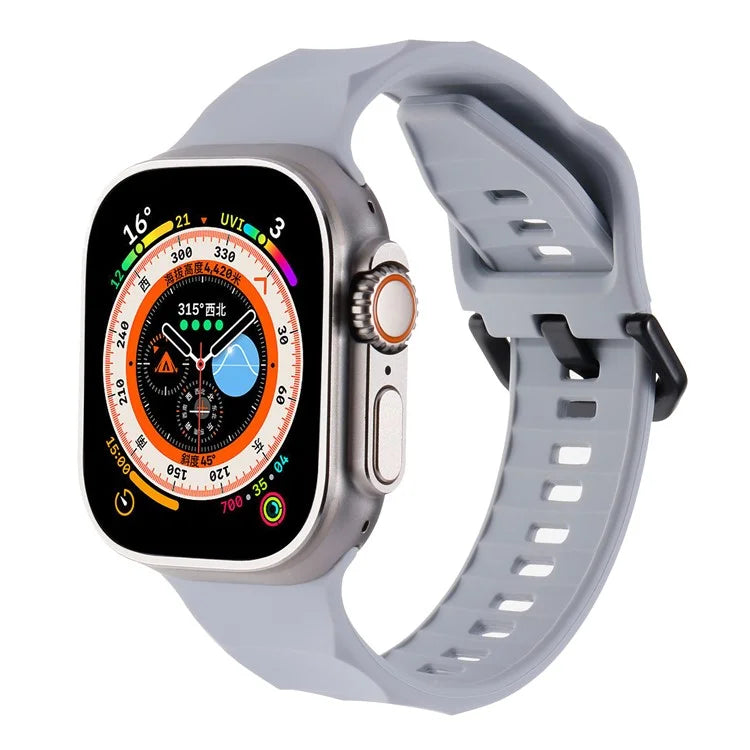 For Apple Watch Ultra 2 Ultra 49mm / 9 8 7 45mm / 6 5 4 SE (2022) SE (2023) SE 44mm / 3 2 1 42mm Silicone Watch Strap