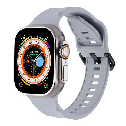 For Apple Watch Ultra 2 Ultra 49mm / 9 8 7 45mm / 6 5 4 SE (2022) SE (2023) SE 44mm / 3 2 1 42mm Silicone Watch Strap