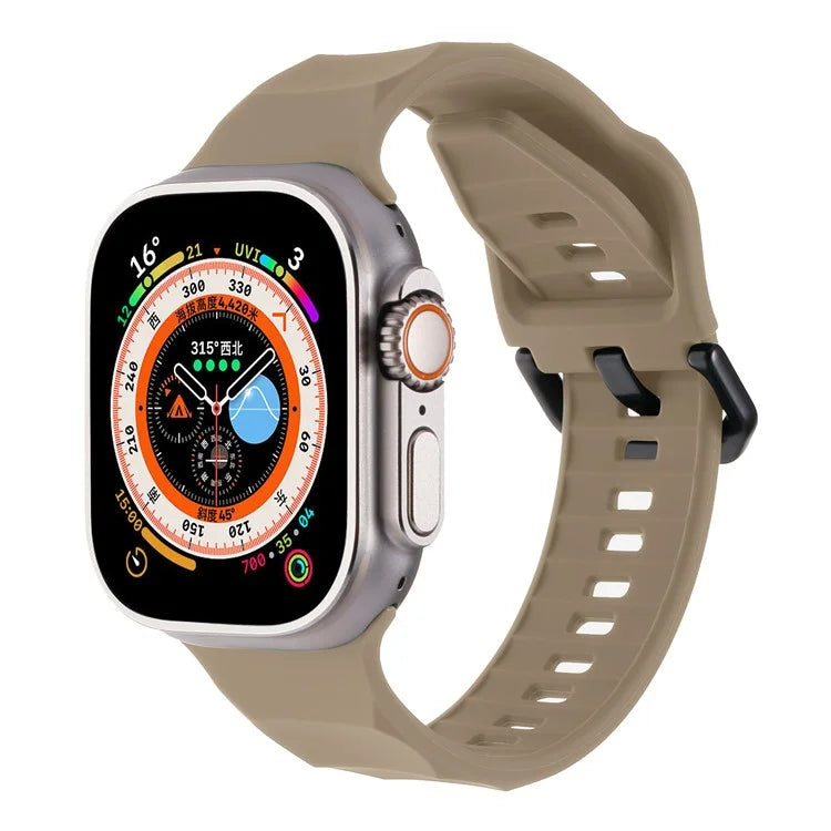 For Apple Watch Ultra 2 Ultra 49mm / 9 8 7 45mm / 6 5 4 SE (2022) SE (2023) SE 44mm / 3 2 1 42mm Silicone Watch Strap