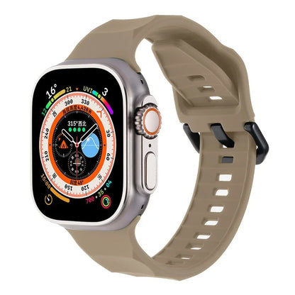 For Apple Watch Ultra 2 Ultra 49mm / 9 8 7 45mm / 6 5 4 SE (2022) SE (2023) SE 44mm / 3 2 1 42mm Silicone Watch Strap