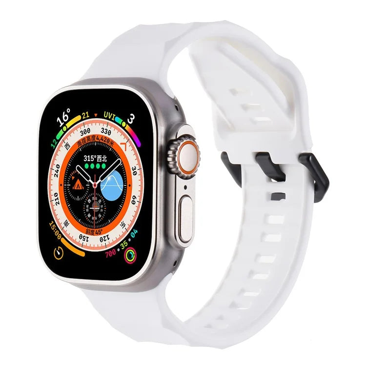 For Apple Watch Ultra 2 Ultra 49mm / 9 8 7 45mm / 6 5 4 SE (2022) SE (2023) SE 44mm / 3 2 1 42mm Silicone Watch Strap
