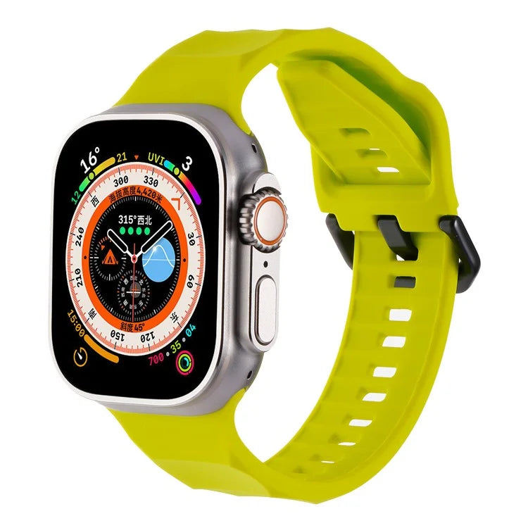 For Apple Watch Ultra 2 Ultra 49mm / 9 8 7 45mm / 6 5 4 SE (2022) SE (2023) SE 44mm / 3 2 1 42mm Silicone Watch Strap