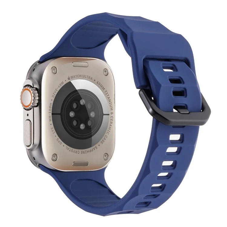 For Apple Watch Ultra 2 Ultra 49mm / 9 8 7 45mm / 6 5 4 SE (2022) SE (2023) SE 44mm / 3 2 1 42mm Silicone Watch Strap