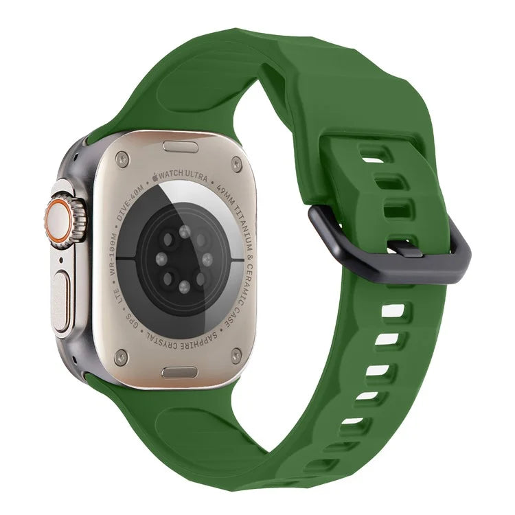 For Apple Watch Ultra 2 Ultra 49mm / 9 8 7 45mm / 6 5 4 SE (2022) SE (2023) SE 44mm / 3 2 1 42mm Silicone Watch Strap