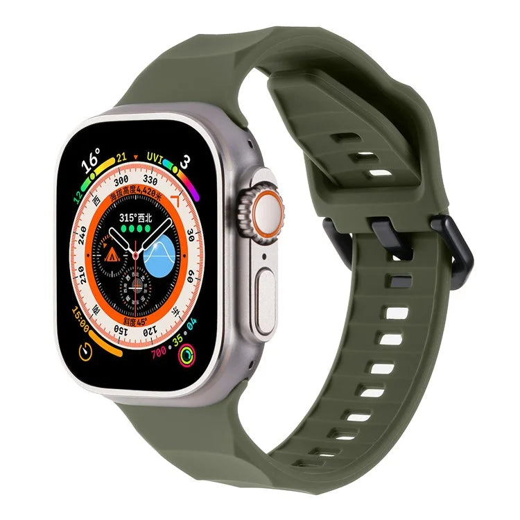 For Apple Watch Ultra 2 Ultra 49mm / 9 8 7 45mm / 6 5 4 SE (2022) SE (2023) SE 44mm / 3 2 1 42mm Silicone Watch Strap