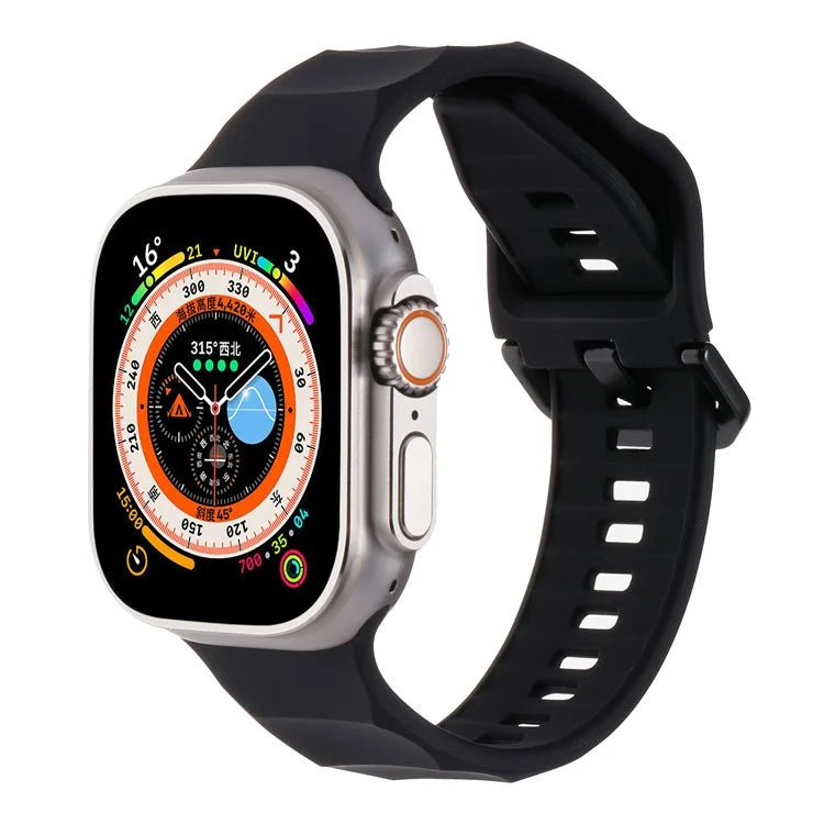 For Apple Watch Ultra 2 Ultra 49mm / 9 8 7 45mm / 6 5 4 SE (2022) SE (2023) SE 44mm / 3 2 1 42mm Silicone Watch Strap