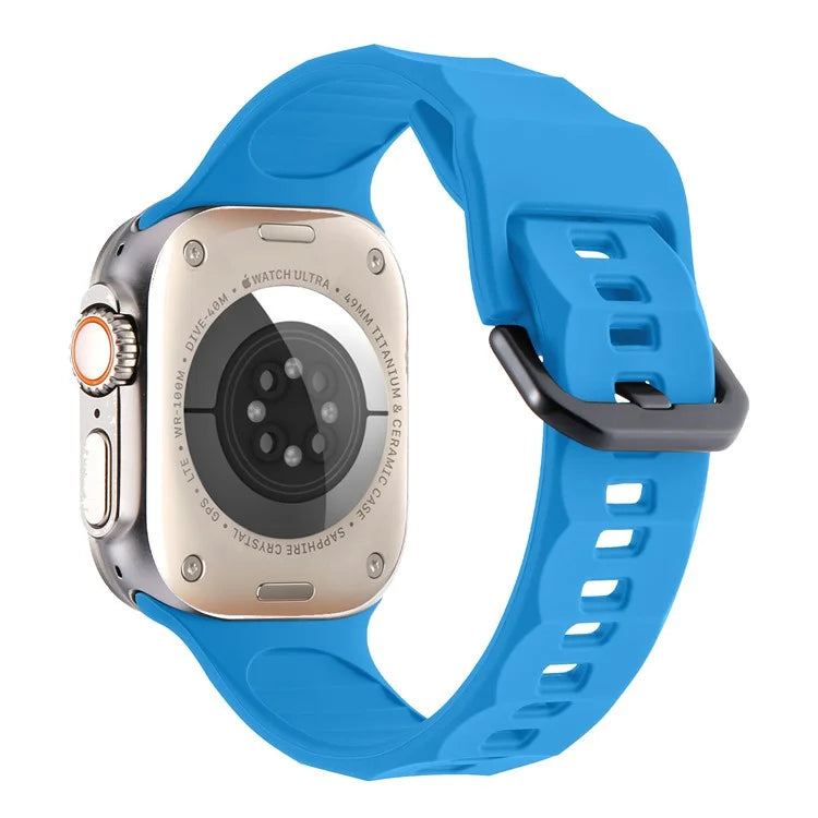 For Apple Watch Ultra 2 Ultra 49mm / 9 8 7 45mm / 6 5 4 SE (2022) SE (2023) SE 44mm / 3 2 1 42mm Silicone Watch Strap