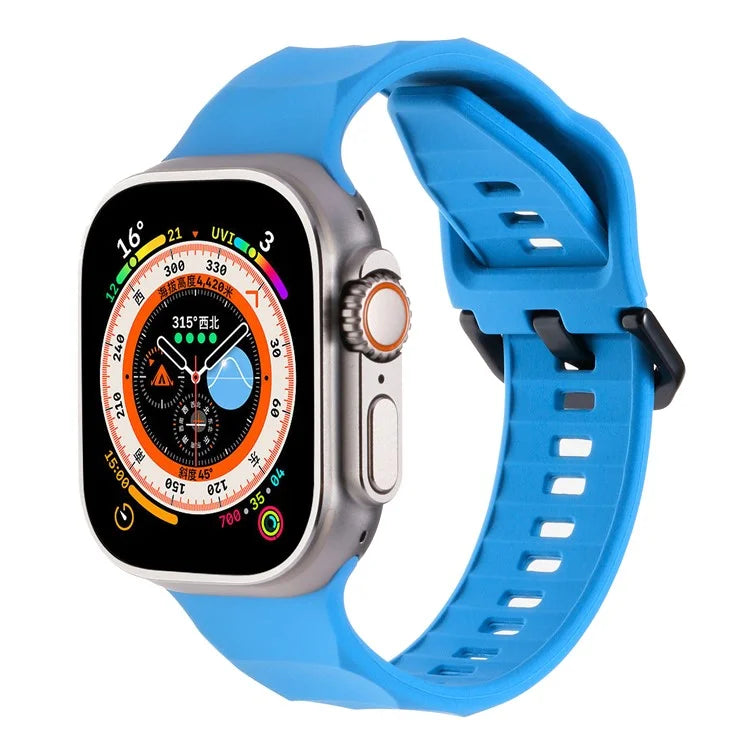 For Apple Watch Ultra 2 Ultra 49mm / 9 8 7 45mm / 6 5 4 SE (2022) SE (2023) SE 44mm / 3 2 1 42mm Silicone Watch Strap