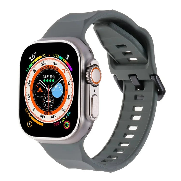 For Apple Watch Ultra 2 Ultra 49mm / 9 8 7 45mm / 6 5 4 SE (2022) SE (2023) SE 44mm / 3 2 1 42mm Silicone Watch Strap