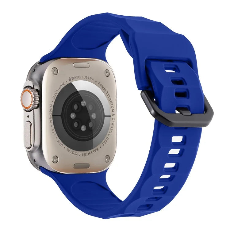 For Apple Watch Ultra 2 Ultra 49mm / 9 8 7 45mm / 6 5 4 SE (2022) SE (2023) SE 44mm / 3 2 1 42mm Silicone Watch Strap