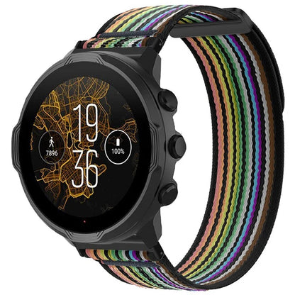 For Suunto Spartan Sport Wrist HR Baro / Suunto 9 Nylon Watch Band 24mm Loop Fastener Strap