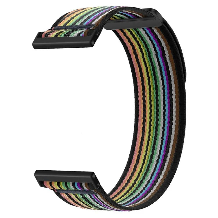 For Suunto Spartan Sport Wrist HR Baro / Suunto 9 Nylon Watch Band 24mm Loop Fastener Strap