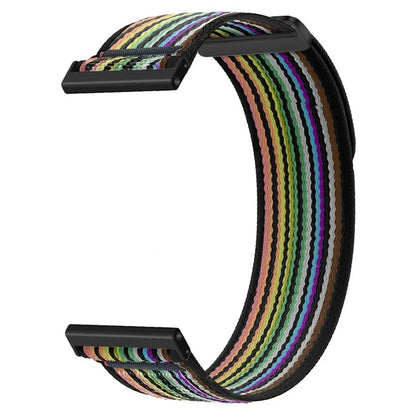 For Suunto Spartan Sport Wrist HR Baro / Suunto 9 Nylon Watch Band 24mm Loop Fastener Strap