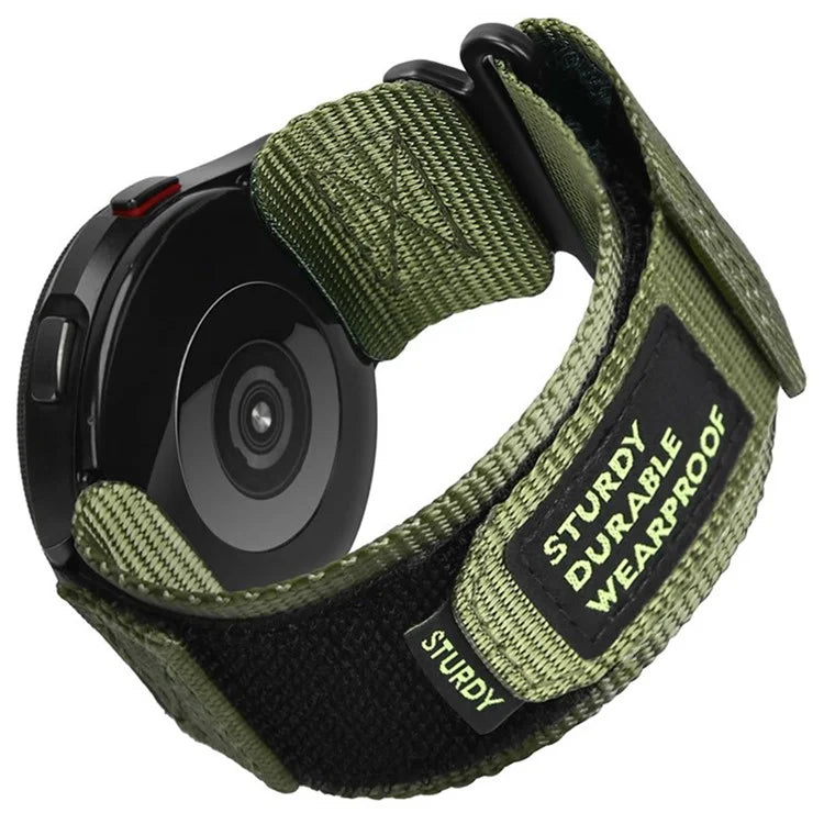 For Samsung Galaxy Watch6 / Watch 5 / Watch4 Nylon Watch Band 22mm Adjustable Wrist Strap