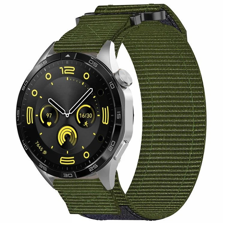 For Samsung Galaxy Watch6 / Watch 5 / Watch4 Nylon Watch Band 22mm Adjustable Wrist Strap