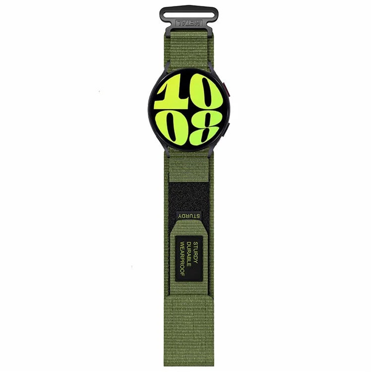 For Samsung Galaxy Watch6 / Watch 5 / Watch4 Nylon Watch Band 22mm Adjustable Wrist Strap