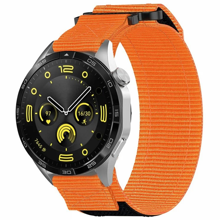 For Samsung Galaxy Watch6 / Watch 5 / Watch4 Nylon Watch Band 22mm Adjustable Wrist Strap