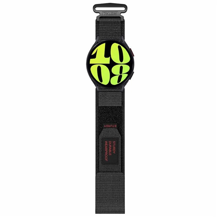 For Samsung Galaxy Watch6 / Watch 5 / Watch4 Nylon Watch Band 22mm Adjustable Wrist Strap