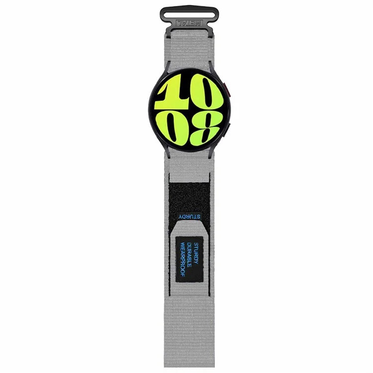 For Samsung Galaxy Watch6 / Watch 5 / Watch4 Nylon Watch Band 22mm Adjustable Wrist Strap