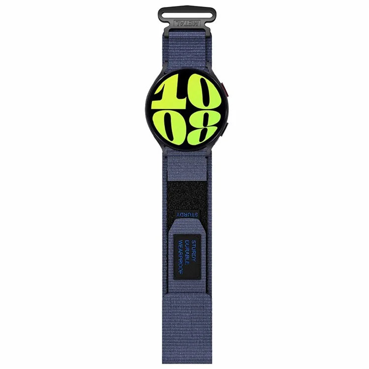 For Samsung Galaxy Watch6 / Watch 5 / Watch4 Nylon Watch Band 22mm Adjustable Wrist Strap