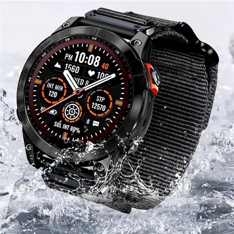 For Garmin Quatix 7 Pro / Approach S62 Watch Band 22mm Quick Release Nylon Sports Strap