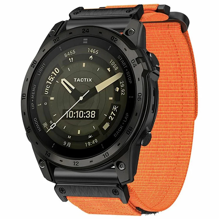 For Garmin Quatix 7 Pro / Approach S62 Watch Band 22mm Quick Release Nylon Sports Strap