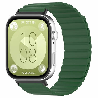 For Huawei Watch Fit 3 Watch Band Adjustable Magnetic Silicone Wrist Strap