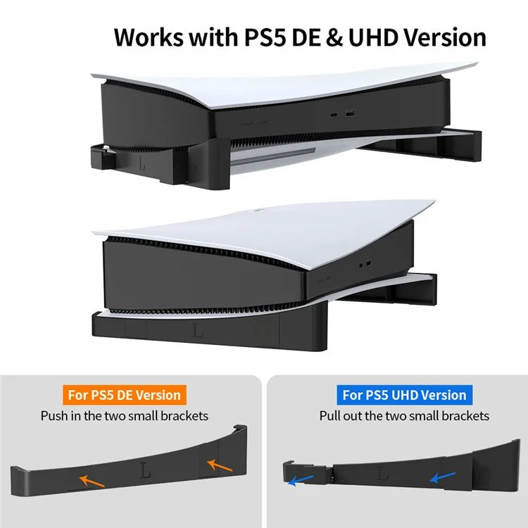JYS JYS-P5143 Horizontal Stand for PS5 Console Digital / Disc Version Bracket