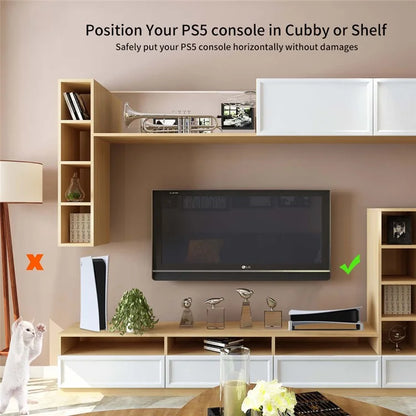 JYS JYS-P5143 Horizontal Stand for PS5 Console Digital / Disc Version Bracket