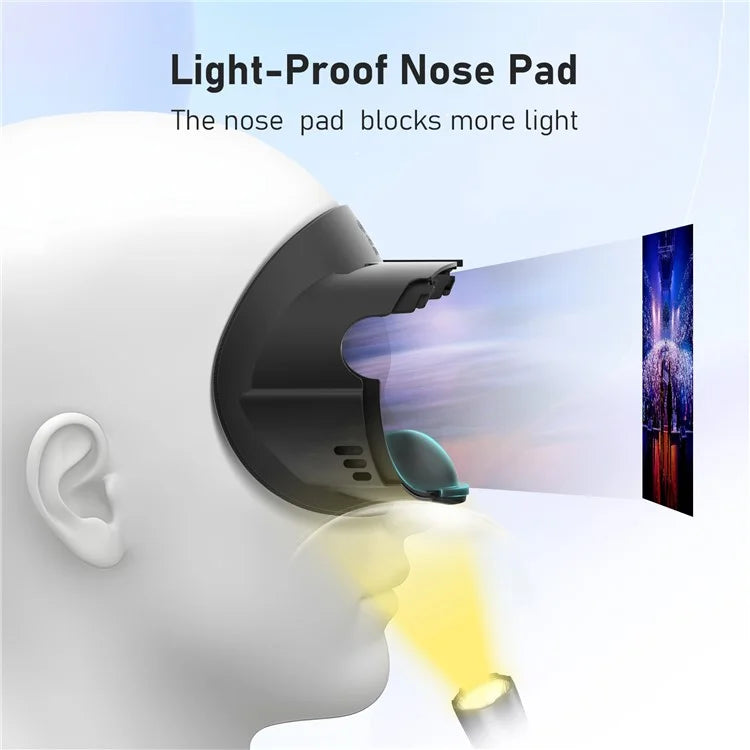 AMVR For Meta Quest 3 VR Headset Thickened Leather+Ice Silk Eye Mask Face Protective Cover