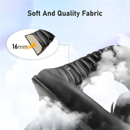 AMVR For Meta Quest 3 VR Headset Thickened Leather+Ice Silk Eye Mask Face Protective Cover