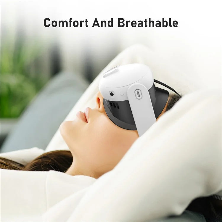 AMVR For Meta Quest 3 VR Headset Thickened Leather+Ice Silk Eye Mask Face Protective Cover
