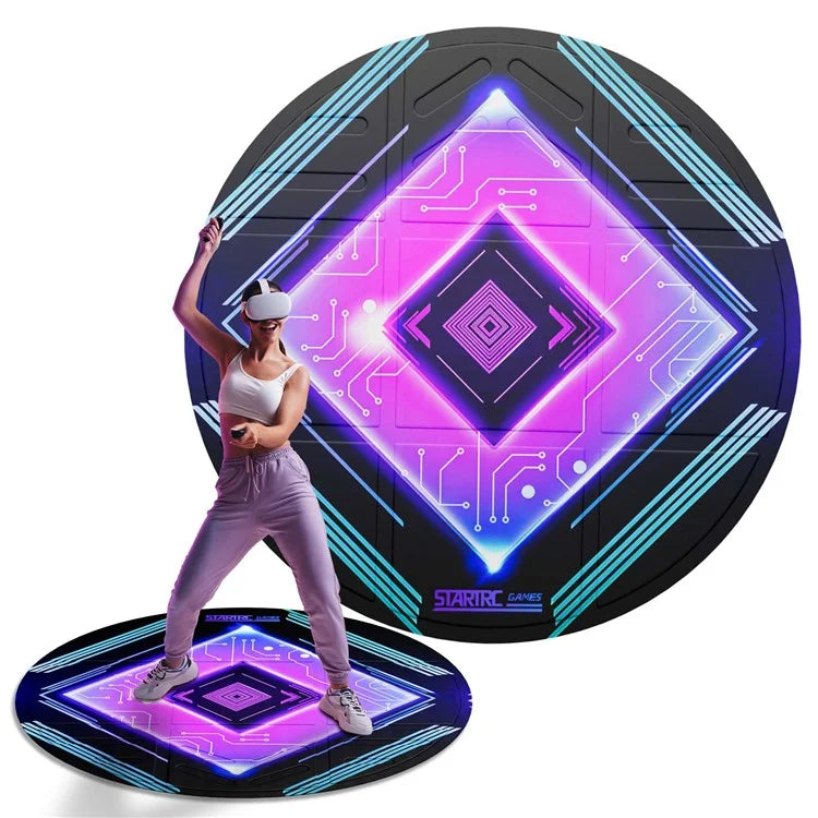 STARTRC GAMES 100cm Diameter Virtual Reality Gaming Mat VR Sport Simulation Anti-Slip Floor Pad